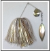 Spinnerbait - Snow White 3/4 oz. .051 Wire Snow White, holo copper, and solid gold